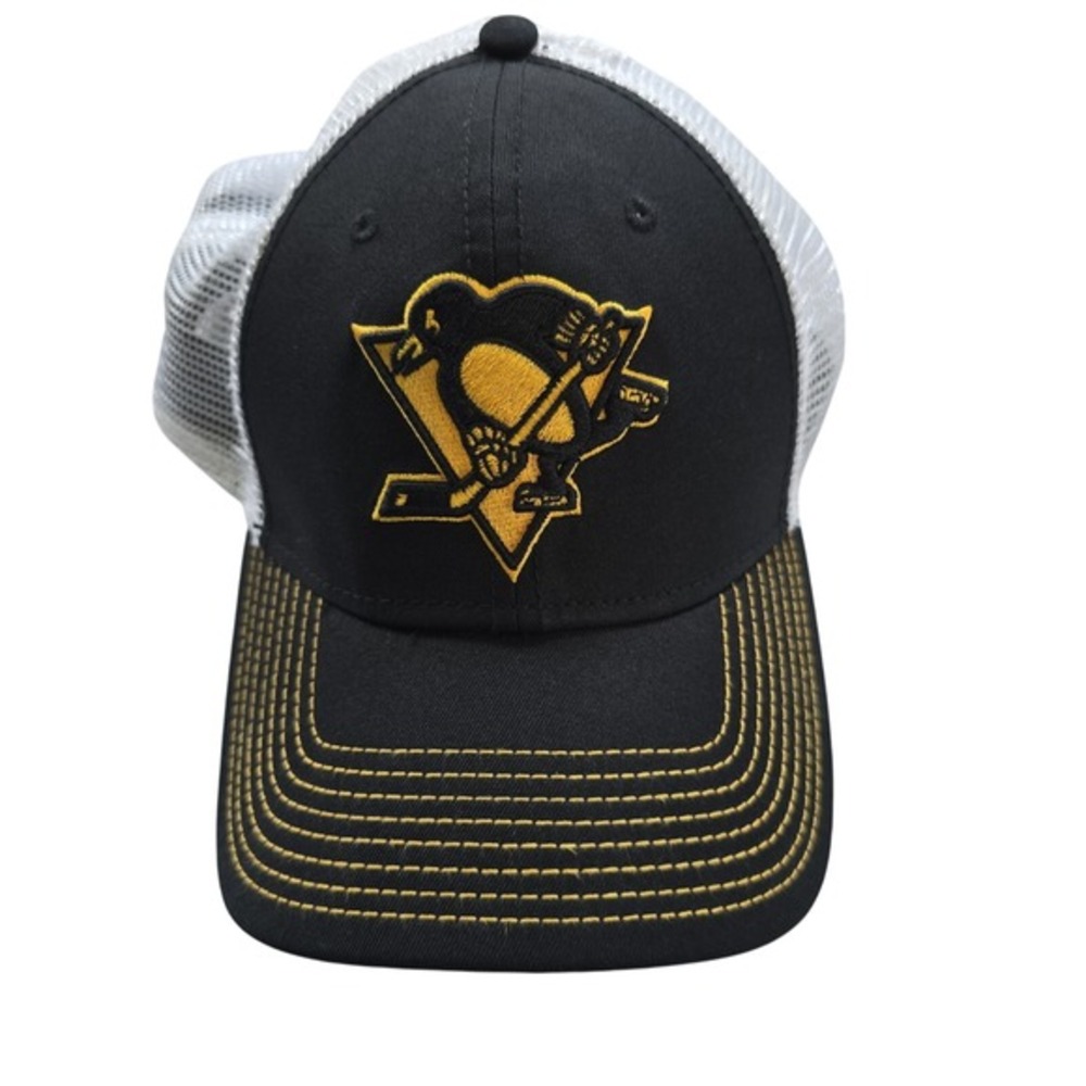 '47 Pittsburgh Penguins Trawler Clean Up Hat Cap, OSF, Black - M/L